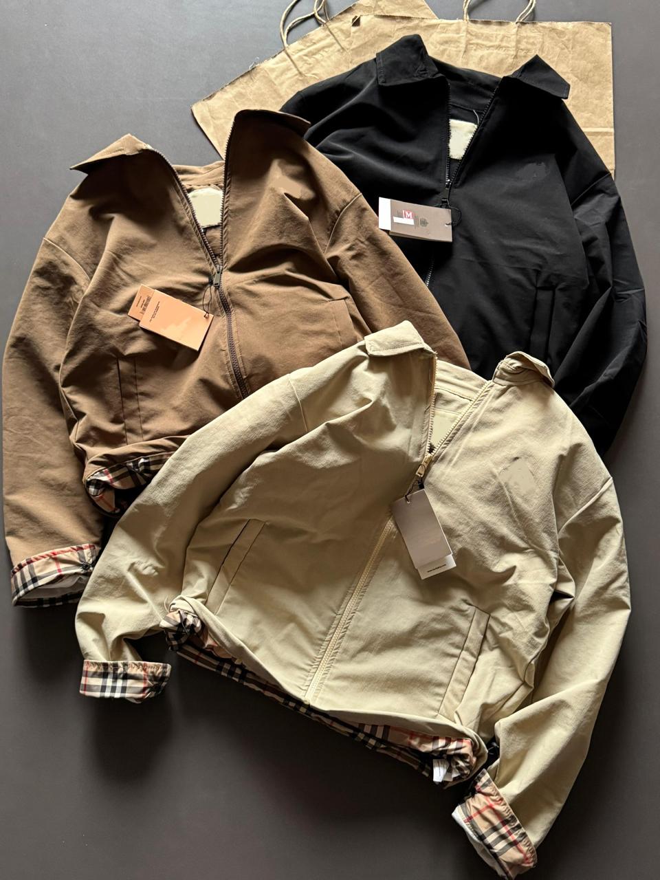 Men’s Premium Zip Jacket with Plaid Inner Lining